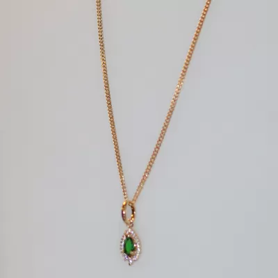 Colar Folheado Ouro 18k e Zirc&ocirc;nia 